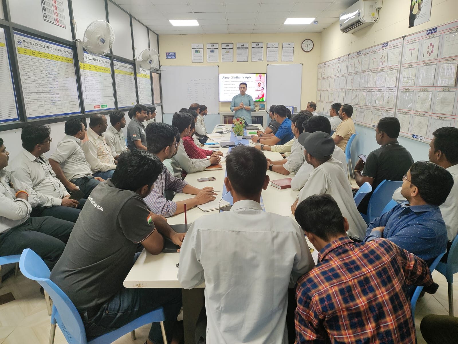Wellness session on the shop floor